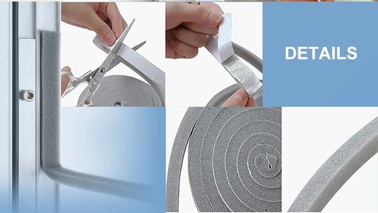 Strong adhesive Weatherproof High density Close cell Neoprene Foam tape CR foam Sealing Strip