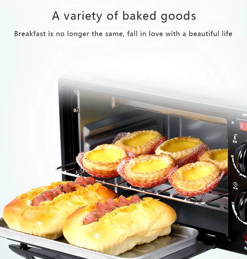Household 3 In 1 Breakfast Machine 220V Bread Toaster 9L Electric Oven Coffee Maker Pizza Egg Tart Oven Frying Pan Tea Pot