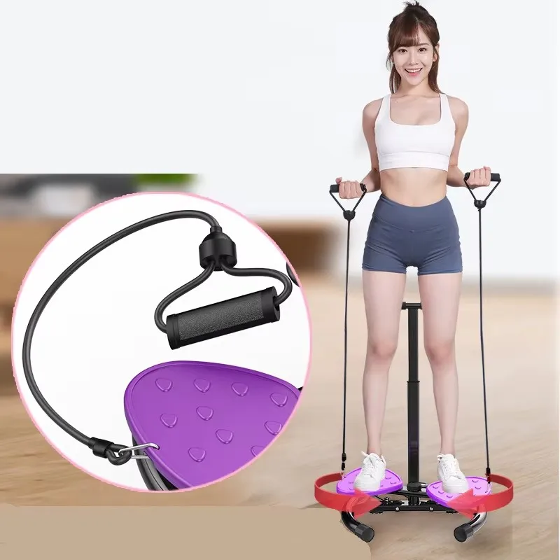 Thin Waist Fitness Equipment Silent Waist Twisting Turntable Weight Loss Waist Twisting Machine with Hand Rail
