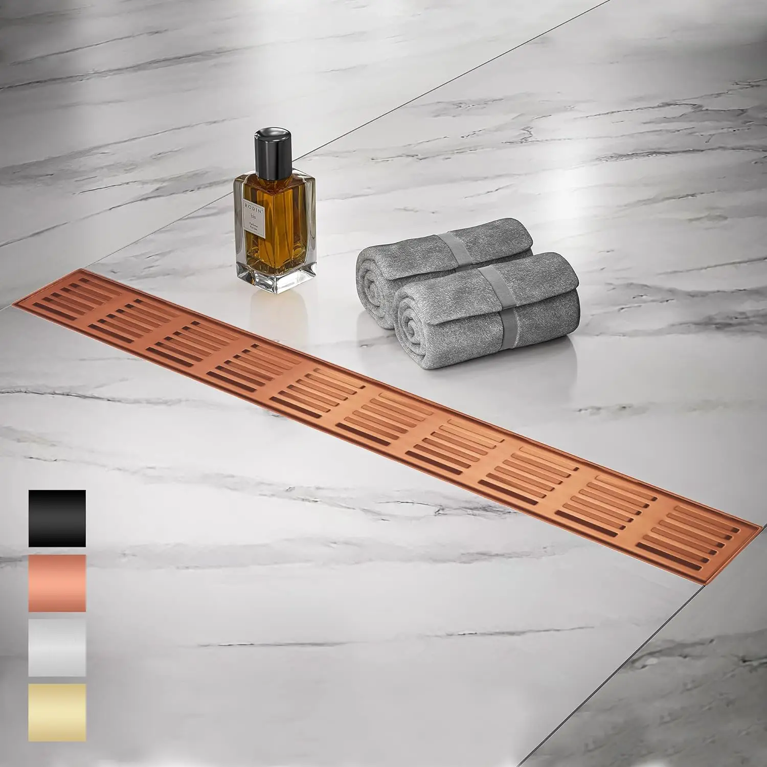 High Quality Anti Odor Linear Drain Rectangle Bathroom Toilet Shower Floor Drain Linear Shower Drain