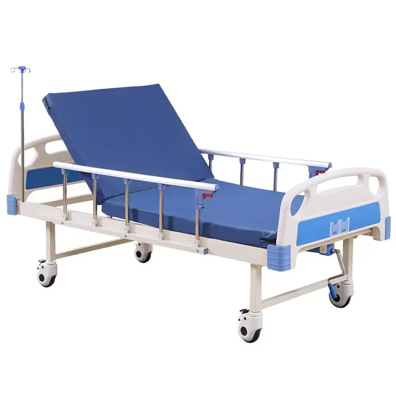 Factory Price Medical Manual One Crank Function Manual Patient Examination Hospital Bed