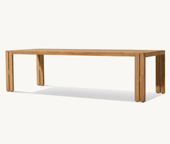 2023 New Arrival Luxury Patio Garden  Teak Furniture Outdoor Solid Wood Teak Dining Table set