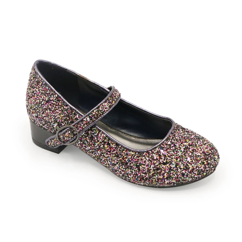 Бесплатный образец пользовательские продаются детская обувь на низком каблуке с широкими полями для латинских танцев наряды для маленьких принцесс; Обувь для вечеринок