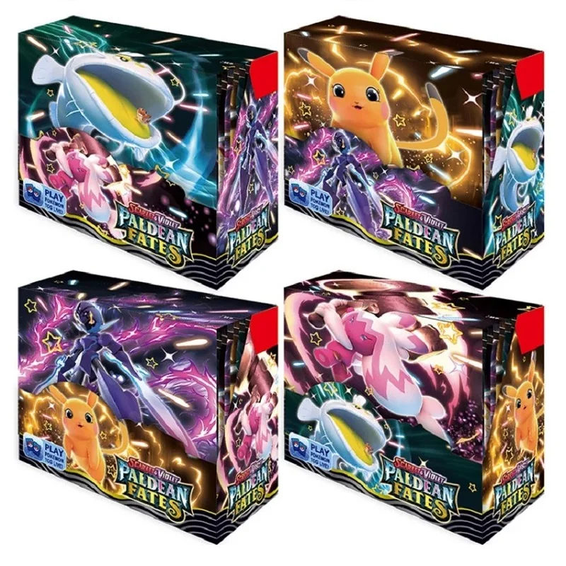 360Pcs Poke mons Paldea Evolved Booster Box Playing Cards Wholesale Japan Anime Poke mons Collectible Cards Game for Kids Gifts