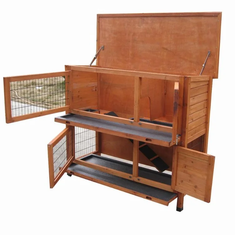 outdoor yard hedgehog hamsters quail chinchilla gerbil ferret pet crate Wire pet Rabbit Hutch Cage Large Run Wooden Roof