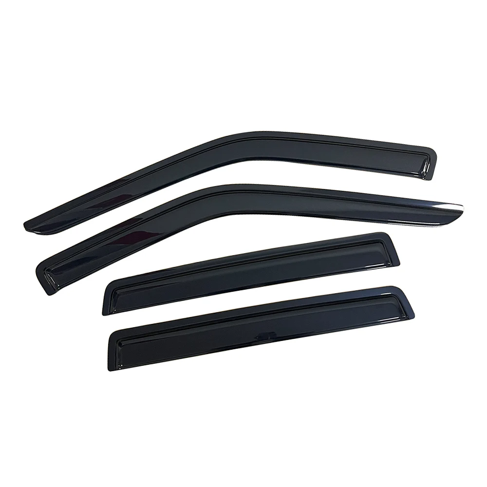 For Jeep Grand Cherokee 1993-2024 Auto Black Tinted Car Side Window Visor Guard Vent Awnings Shelters Rain Guard Door Ventvisor