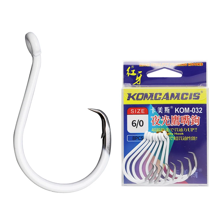 Manufacturer High Carbon Steel Octopus Fishing Hooks Offset Luminous Circle Fishhooks For Saltwater