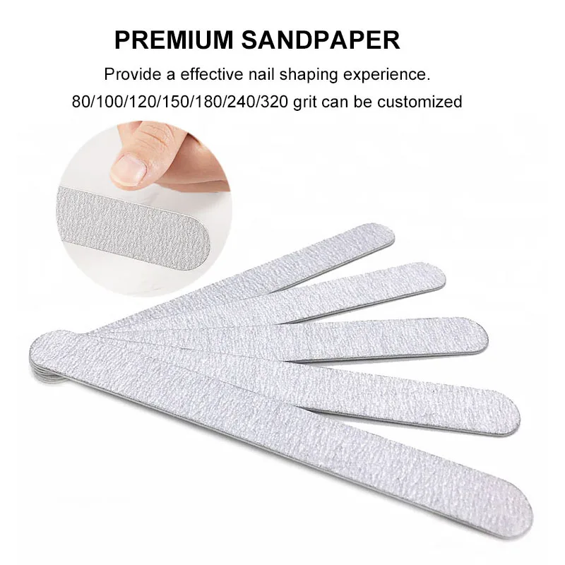 High Quality Custom Printing Logo Wooden Nail File Disposable zebra nail file