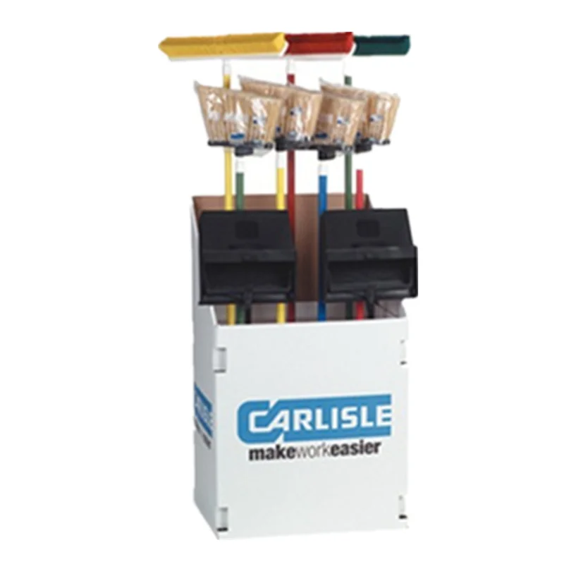 POS Floor Stand Cardboard Bins Display Rack Paper Counter Display for Broom