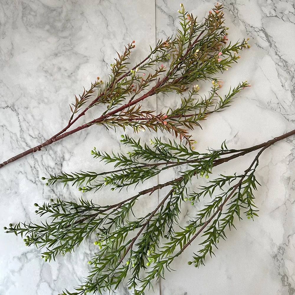 green plants Cross-border simulation christmas plant pine needle christmas tree hanging frost home decoration leaf ornaments