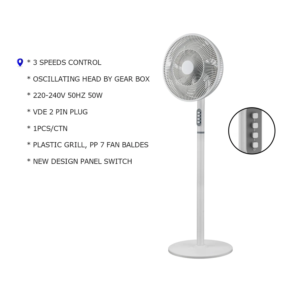 Modern design hotel shop restaurant household commercial premium 14 inch stand fan manufacturer