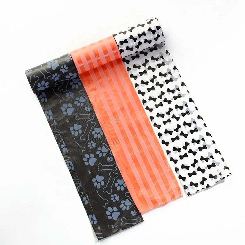 Manufacturer wholesale PE  custom logo printed dog poop bag pet waste bags dog bag