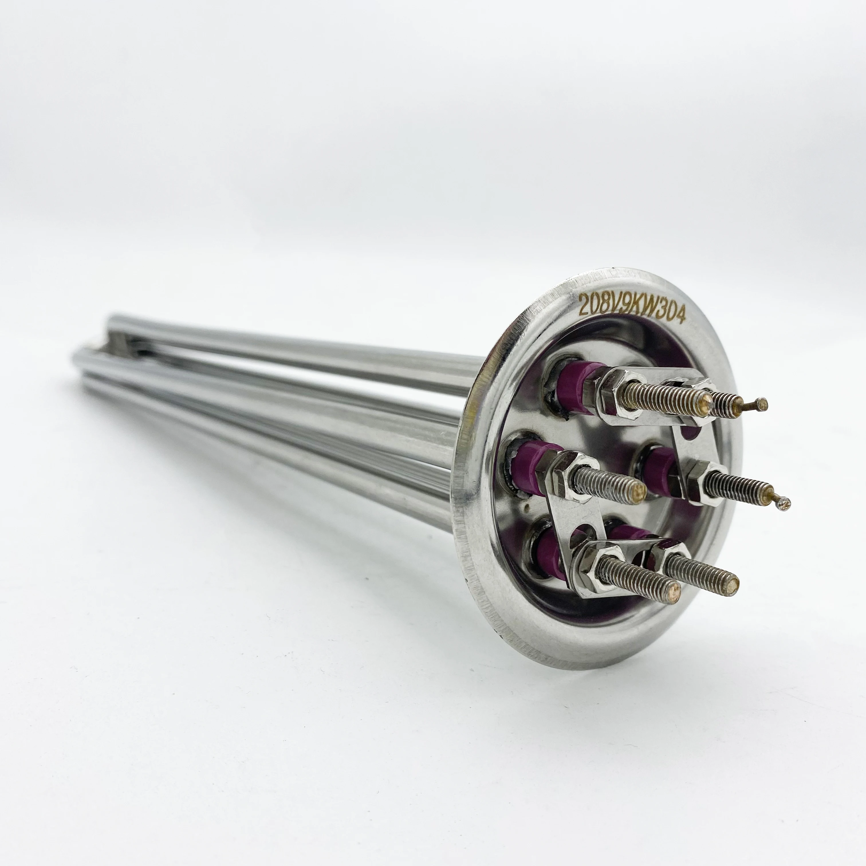 Customized 220V 380V 3Kw industrial heating rod electric flange immersion water heater