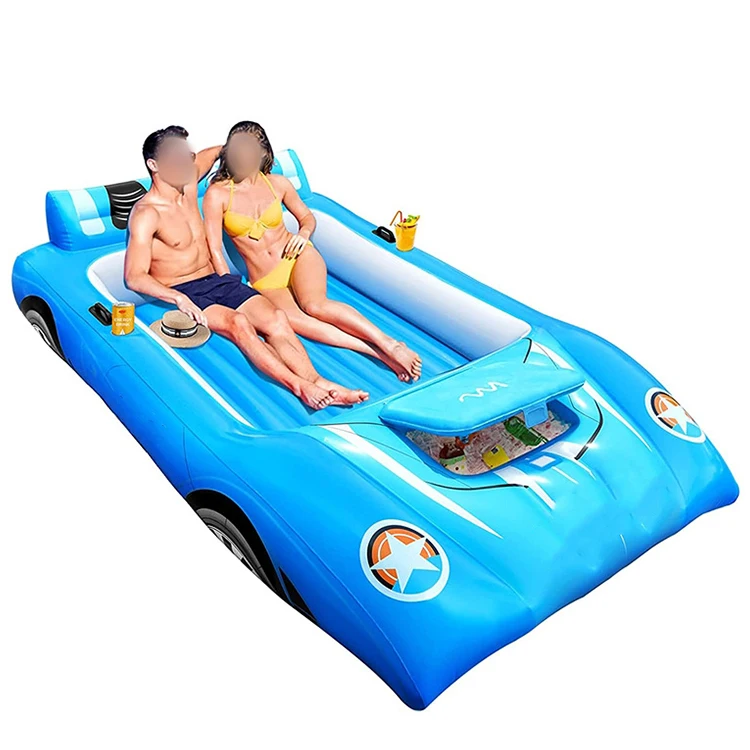 BS-f 260*160cm two-man sports roadster floating car Inflatable Pool Floats Inflatable Animals Water Swimming Pool For Kids