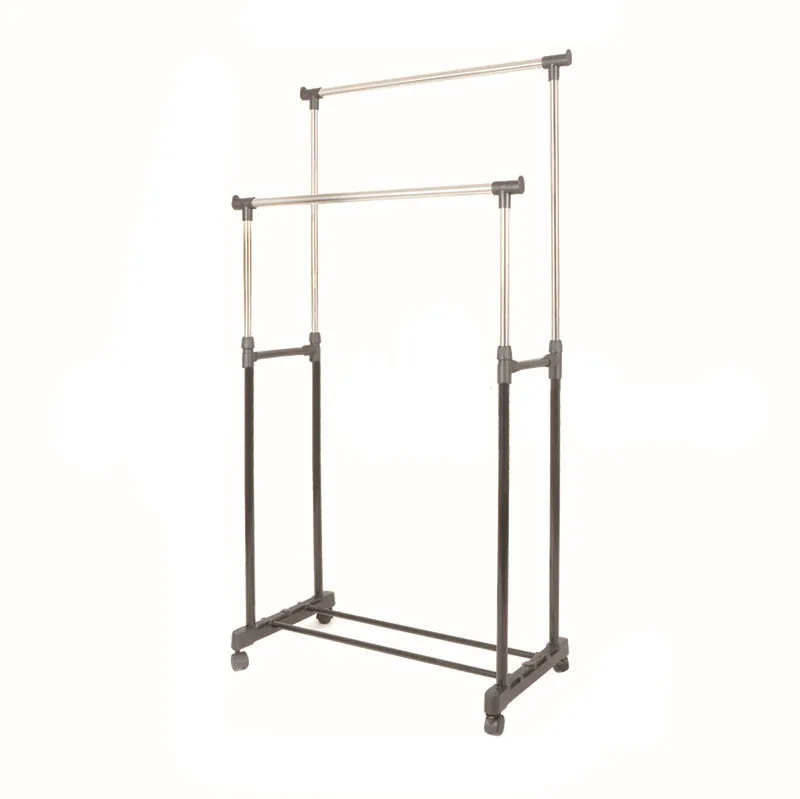 Double Pole Stainless Steel Hanging Clothes Drying Rack