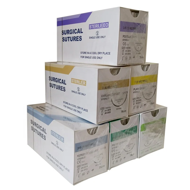 Medical Surgical Sutures All Types of Absorbable Surgical Sutures