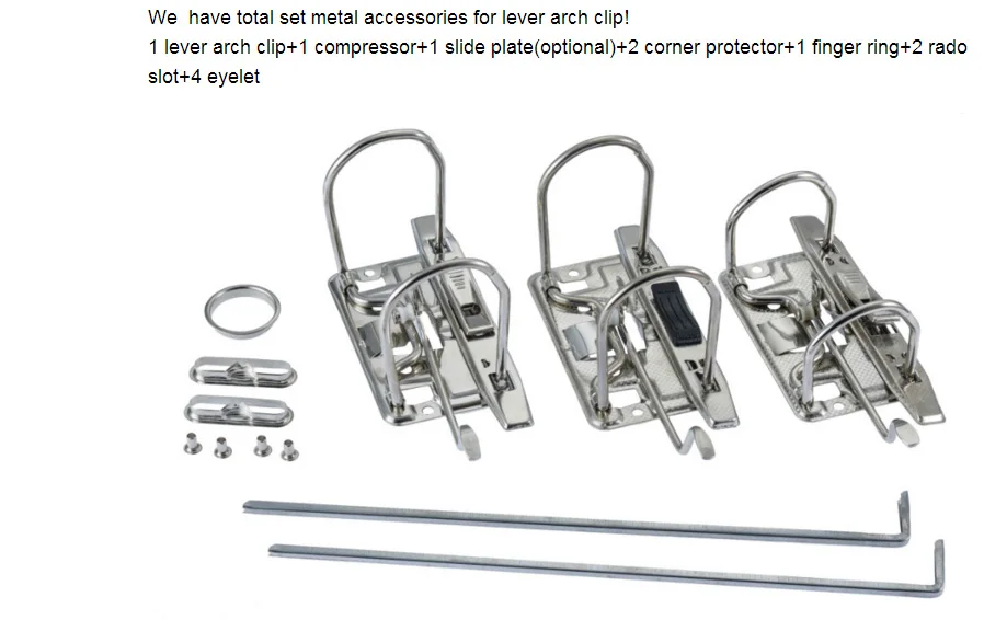 Office supplies lever arch file box 55mm/75mm metal clip lever A4 files folder for document classification folders