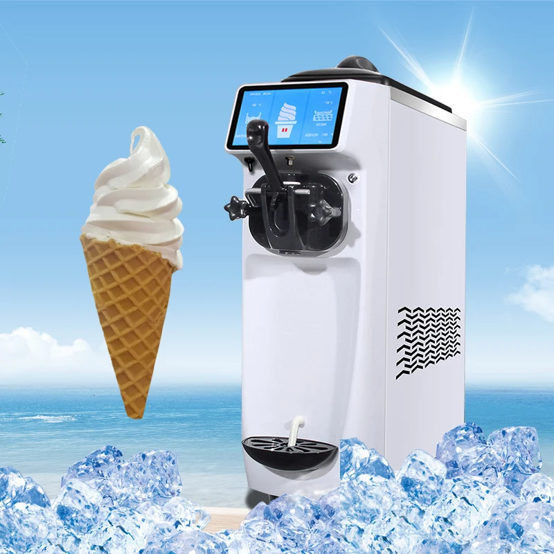 Table top soft serve portable ice cream machine icecream maker 220v small mini soft home ice cream machine at home price maker