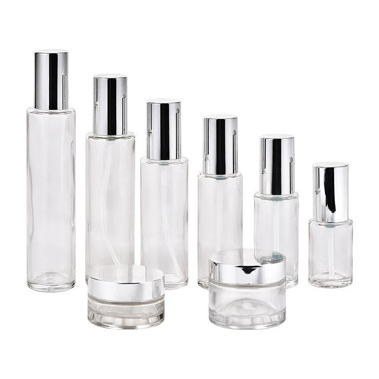 Набор круглых плоских флаконов и банок, 30 г/50 г/30 мл/40 мл/60 мл/80 мл/120 мл