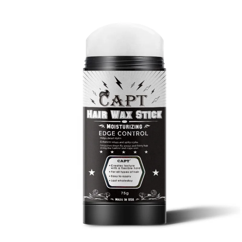 private label edge control hair slick finishing wax gel stick