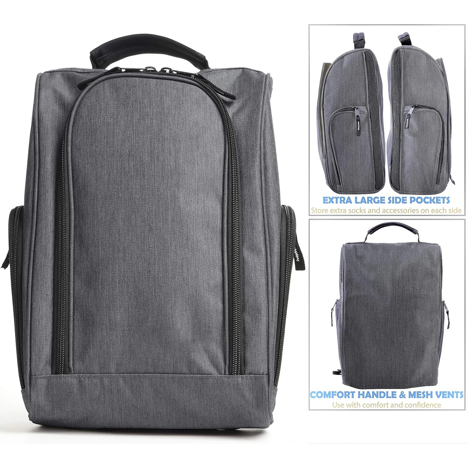 custom logo blank utility basketball sport travel football sneaker storage boot carrier polyester transport golf shoe bag