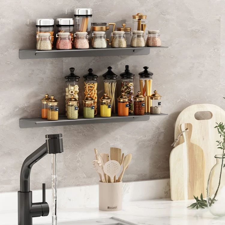 Custom Cheap Metal Wall Shelf Decor Modern Display Shelves Wall Mounted Floating Wall Shelf For Home Decor Rack