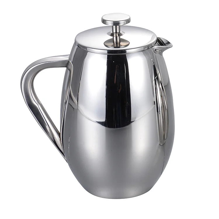 High Quality Vintage Double Wall Tea Brewer Cafetiere Coffee Maker Double Walled French Coffee Press For Cappuccino & Tea Maker