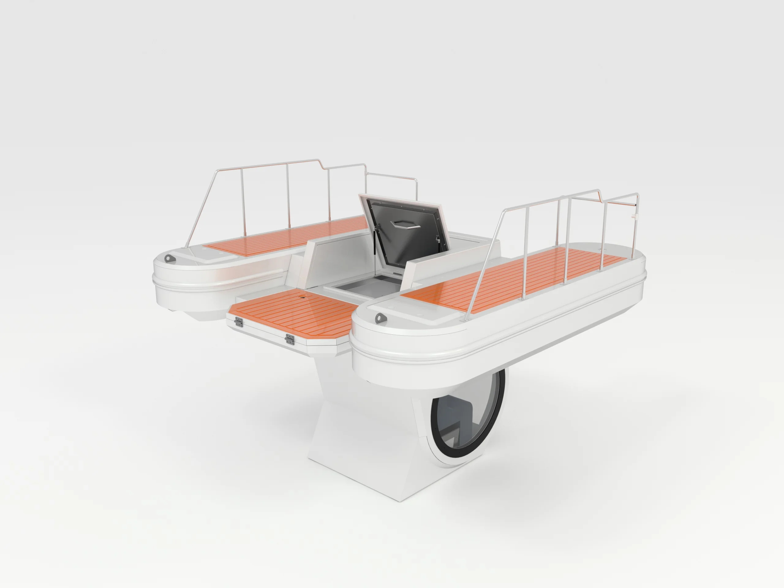 Kinocean новый стиль водное ремесло персональная яхта полуподводная лодка алюминиевая для продажи