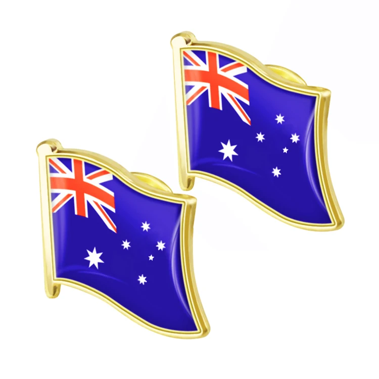 Manufacturing Custom Israel Flag Badge Country Flag Lapel Pin Flags Enamel Pin