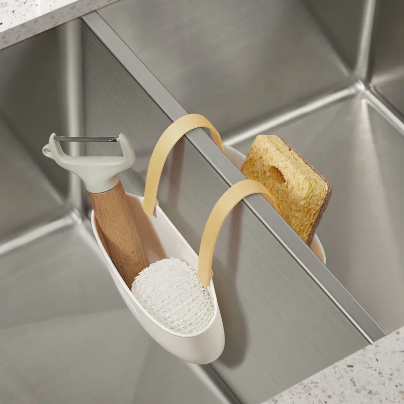 Household Environment Friendly Soft Silicone Drain Basket Soap Practical Storage Box Kitchen Sink Hanging Drain Strainer