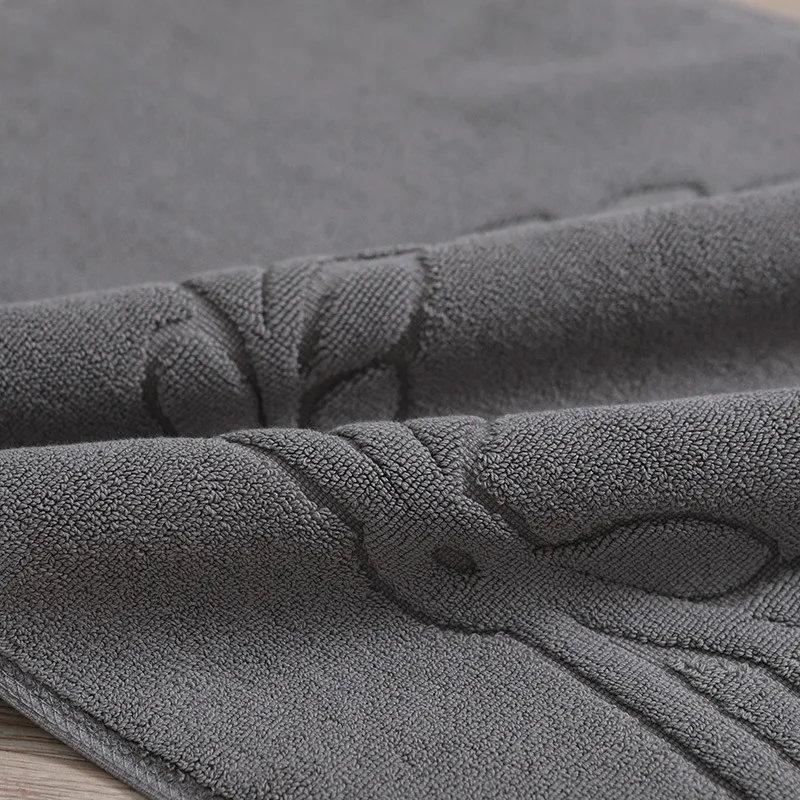 5 Star Hotel Cotton Bath Mat Non-slip Hotel Bathroom Bath Floor Mat