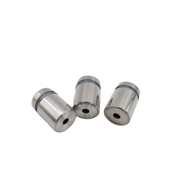 Wholesalers Wall Mount Advertising Stainless Steel Adjustable Glass Sign Holder Standoff