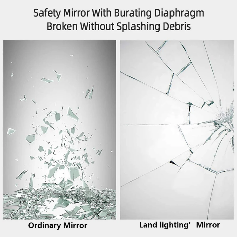 Frameless Custom Decorative Salon Wall Mount Shower Wash Basin Led Bath Mirror