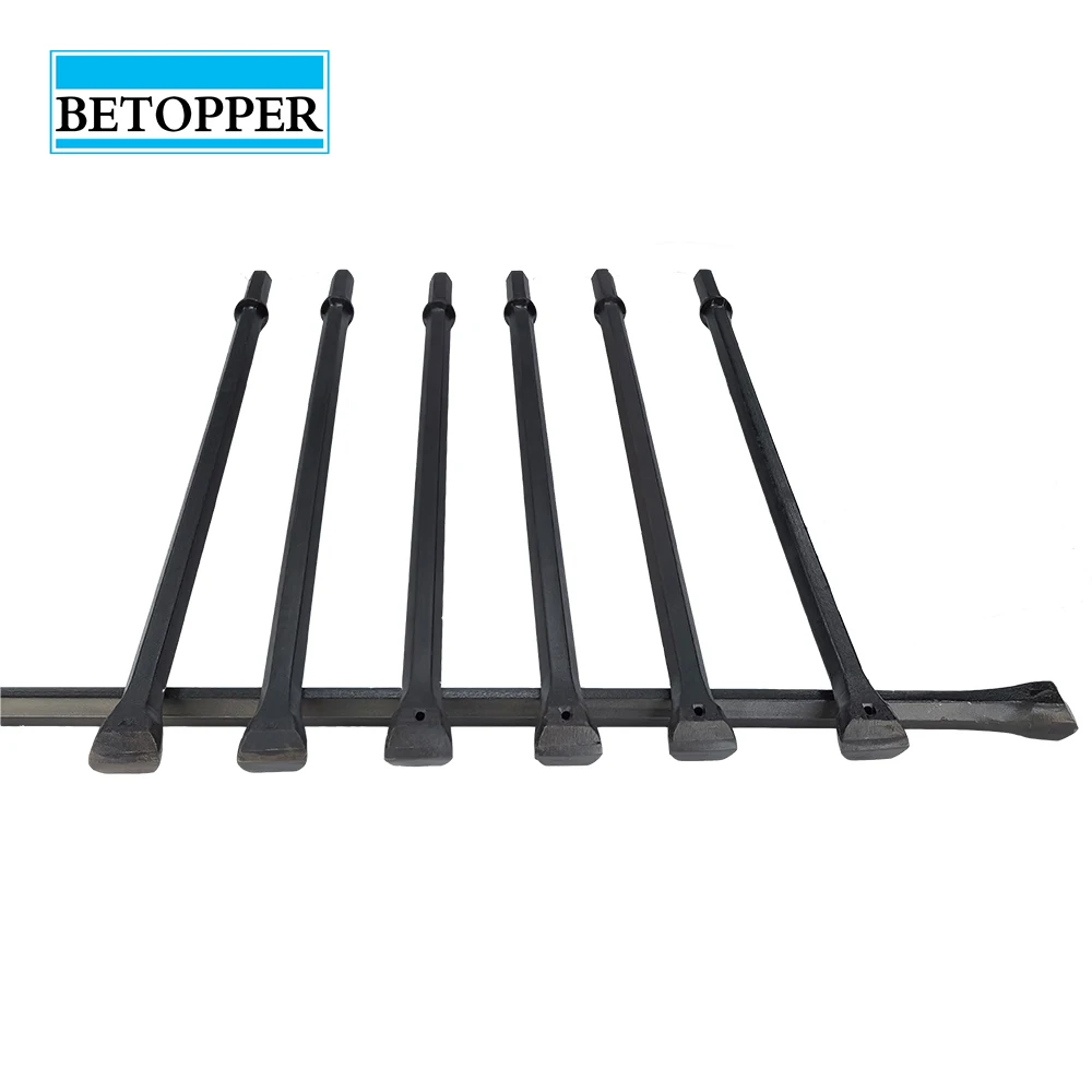 2024 Production Mining Tools H22 H25 Drill Rod 800mm-8000mm thicker carbide Integral Drill Rod bar For Mining