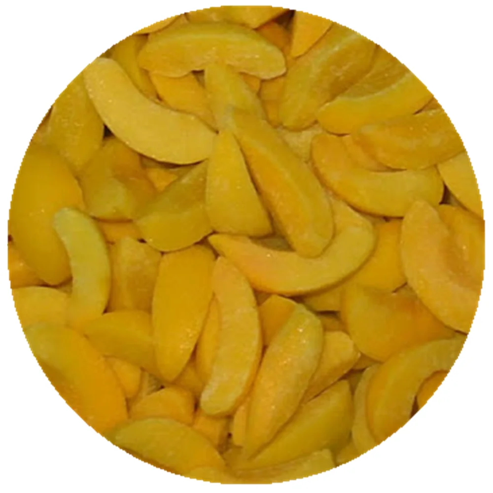 IQF frozen fruit Frozen yellow peached sliced frozen yellow peaches