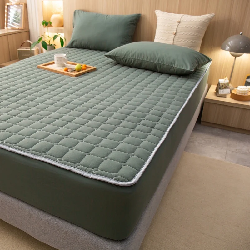 Waterproof Breathable Soft Zipper Mattress Cover Quilted Jacquard Water Proof Mattress Cover Mattress Protector with Zipper