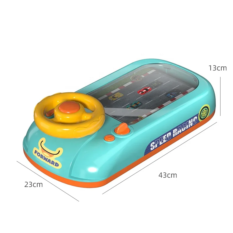 Educational Car Racing Adventure Simulator Steering Wheel Driving Car Games Toy for Kids