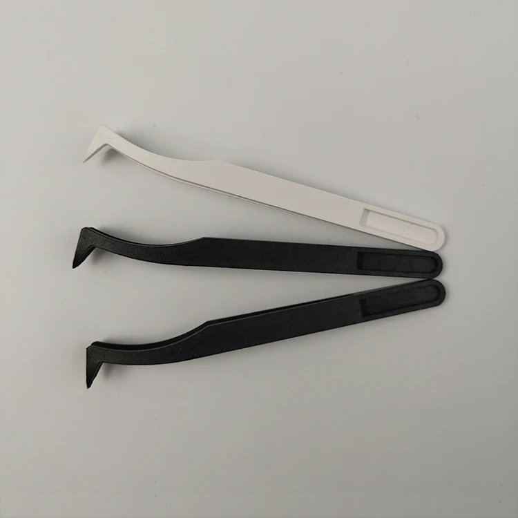 GI Repair Tools Electronic Picking-Up Straight Conductive 93306 Black Antistatic ESD Plastic Tweezer