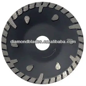 High Quality Concave Curved Disc Diamond Saw Blade T-Segmented Turbo Cutting Disc for Granite Marble