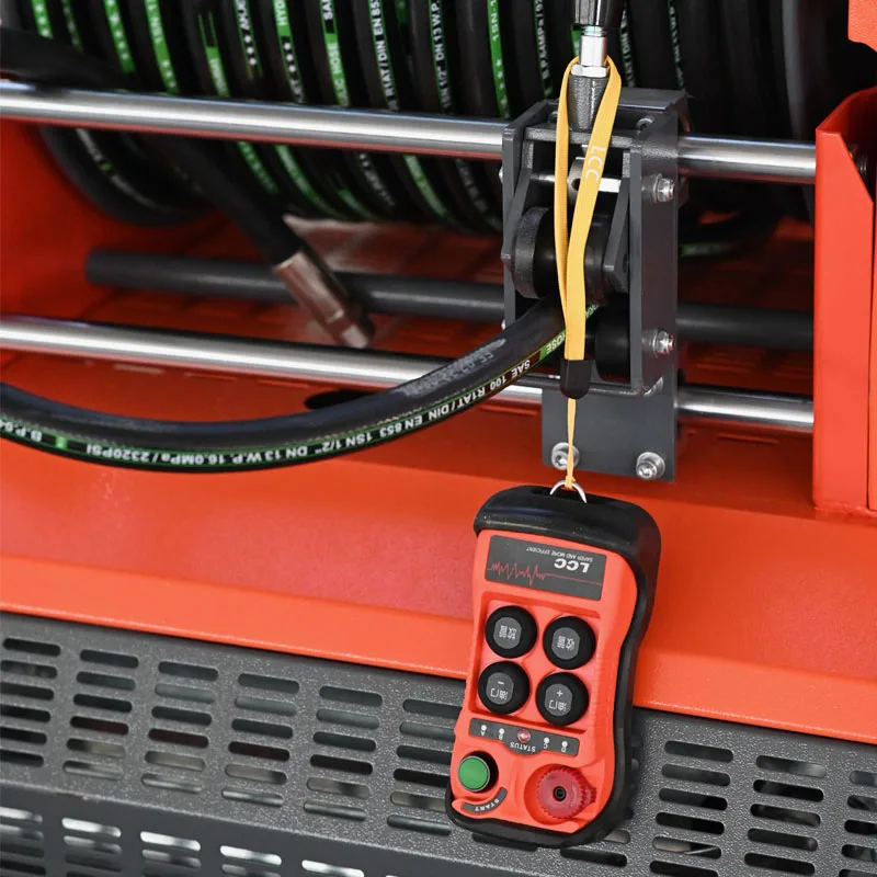 AMJET latest 1000 liter water tank German pump wireless start single cylinder gasoline engine sewer cleaning machine