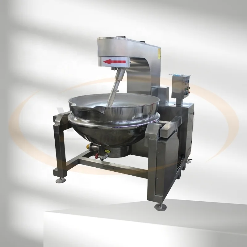 Industrial Cooker Steam/Electric Double Heating Mixing Pot Sugar Boiler Jacketed Cooking Kettle