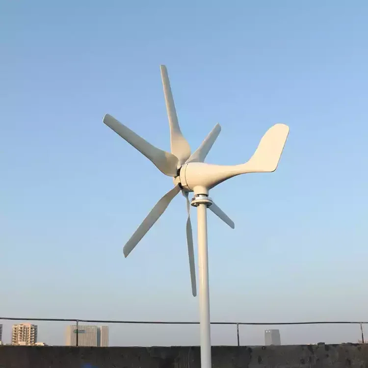 New Arrival Reinforced Nylon Fiber Vertical Axis Wind Power Generator 100w Small Wind Turbine with 3 Blades