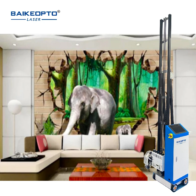 Good Effect White Wall 3D Home Decoration Inkjet Wall Printer Machine With DX7 Epson Printer Technology