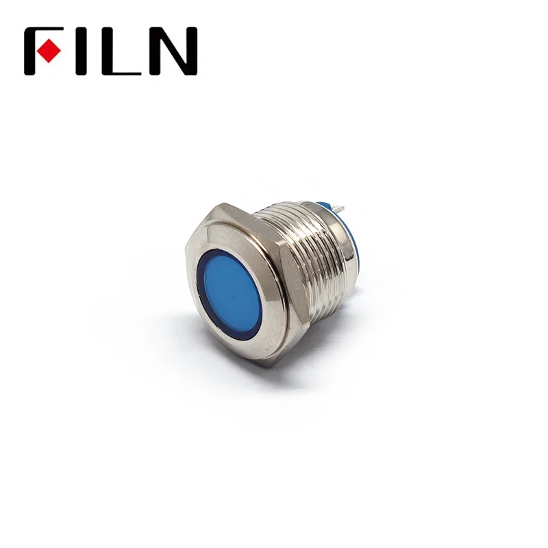 FILN 16MM 24V metal Medical equipment LED pilot lamp LED Indicator Light green outdoor led panel equipment light