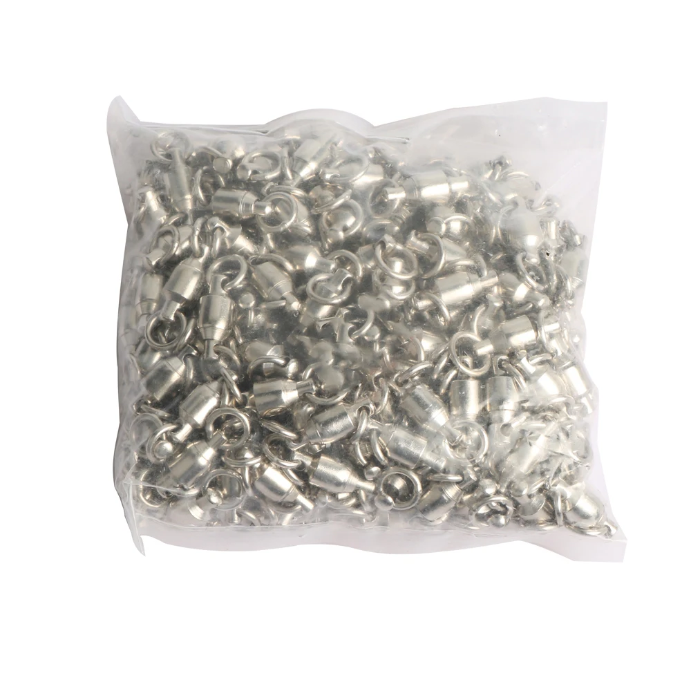 Newbility snap pesca new fishing tackle ball bearing swivel solid ring fishing snap swivel