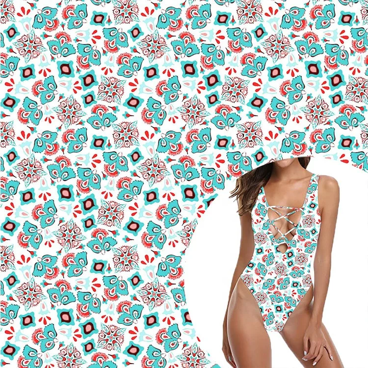 mermaid pattern bikini 180gsm yoga pants 79 nylon 21 elastane metallic spandex digital printing fabric