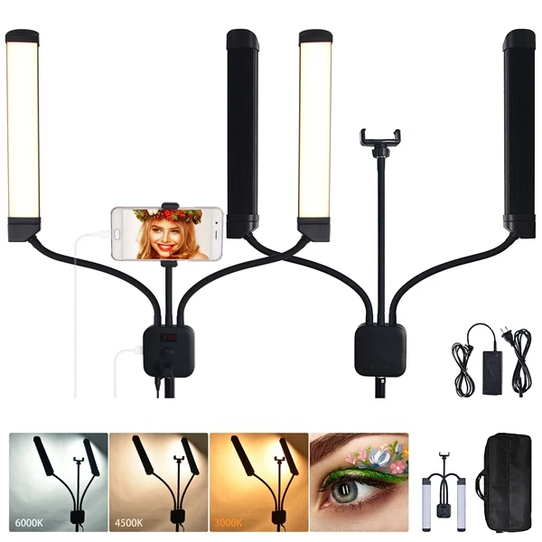 Двуручная LED вспышка FT-DL224 комплект 40 Вт 3000K~5500K световая лампа