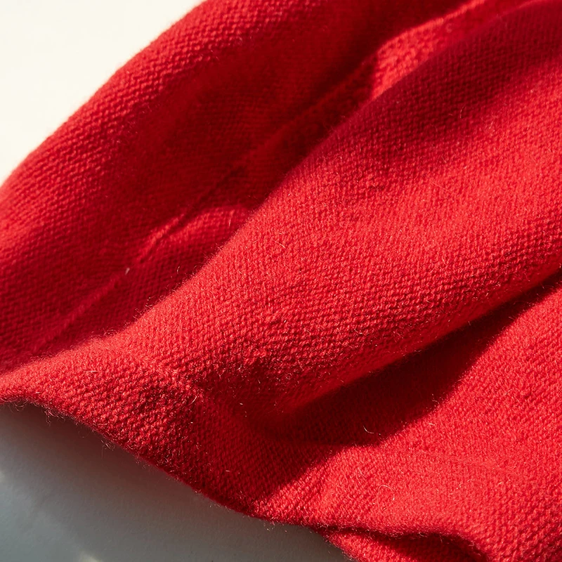 Ladies 100% cashmere solid color retro Joker literary knitted beret