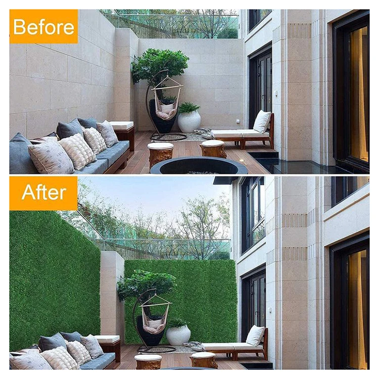 Wholesale 50*50cm Artificial Plant Grass Decoration Plants Plastic Green grass wall panels