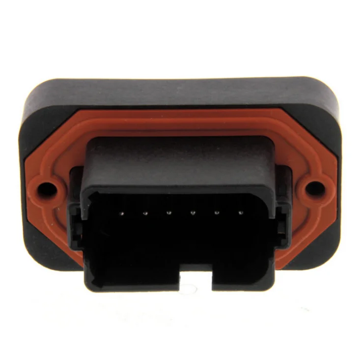 12 Way Black DEUTSCH DT15 Series Straight DT PCB Header Connector DT15-12PB